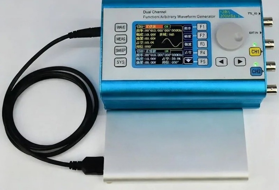 Function Arbitrary Waveform Generator - デュアルチャンネルDDS機能信号発生器 40‑60MHz、任意波形正弦周波数実験機器対応