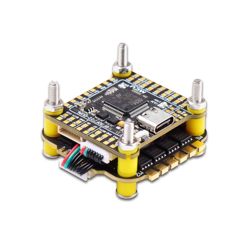 Fpv Flight Controller F7 Stack 60A - ABUM-F7 FC&ESC FPVスタック：F722フライトコントローラー、60A 4イン1 ESC、FPVフリースタイルドローンモデル用。