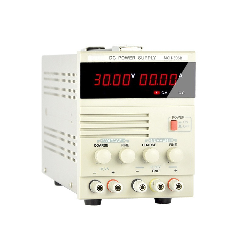 Linear Lab Power Supply Adjustable - 30V 5A 可変式直流電源、4桁表示、機器修理用