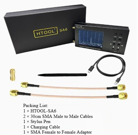 携帯型スペクトラムアナライザー 35MHz～6.2GHz R - Signal Generator Spectrum Analyzer のレビューと価格