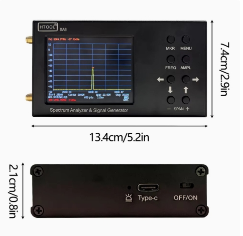 携帯型スペクトラムアナライザー 35MHz～6.2GHz R - Signal Generator Spectrum Analyzer のレビューと価格